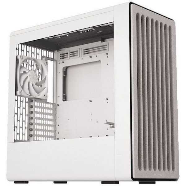 CASE HAVN BF 360 FLOW WHITE WITH 180MM FANS - PREMIUM ATX MID-TOWER