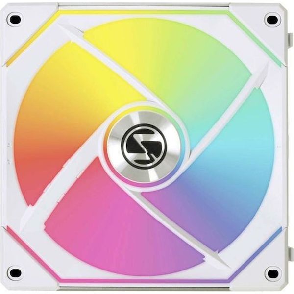 LIAN LI UNI FAN INFINITY SL - WIRELESS - 140 - REVERSE - WHITE - ARGB PWM FAN (1PCS) NO CONTROLLER
