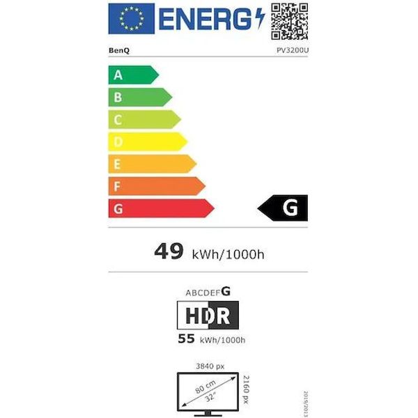 ΟΘΟΝΗ BENQ PV3200U IPS 32'' 4K ULTRA HD SPEAKERS BLACK