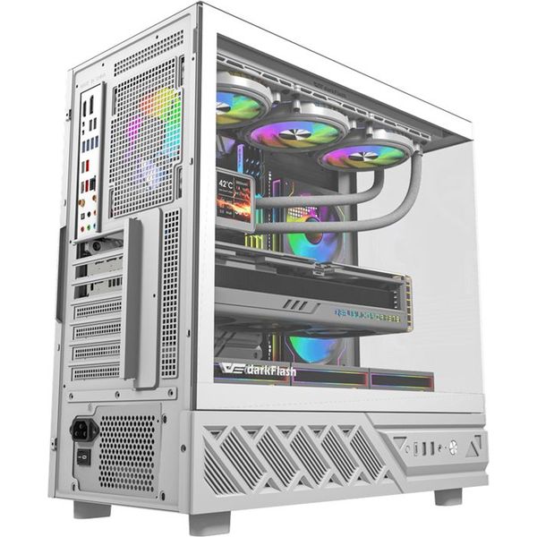 ΘΗΚΗ ΥΠΟΛΟΓΙΣΤΗ DARKFLASH DS950V ΜΕ ΟΘΟΝΗ (ΛΕΥΚΗ) + 6 ΑΝΕΜΙΣΤΗΡΕΣ