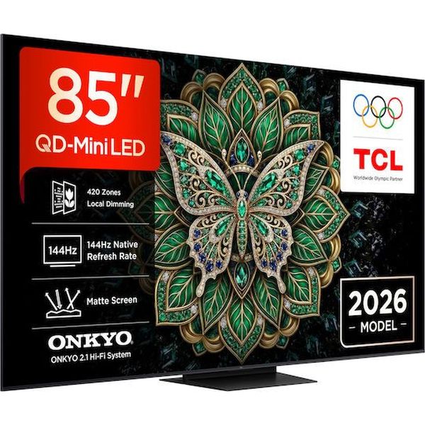 TV TCL 85C6K PRO 85'' 4K QD MINI LED 144HZ GOOGLE TV