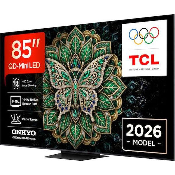 TV TCL 85C6K PRO 85'' 4K QD MINI LED 144HZ GOOGLE TV
