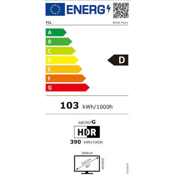 TV TCL 85C6K PRO 85'' 4K QD MINI LED 144HZ GOOGLE TV