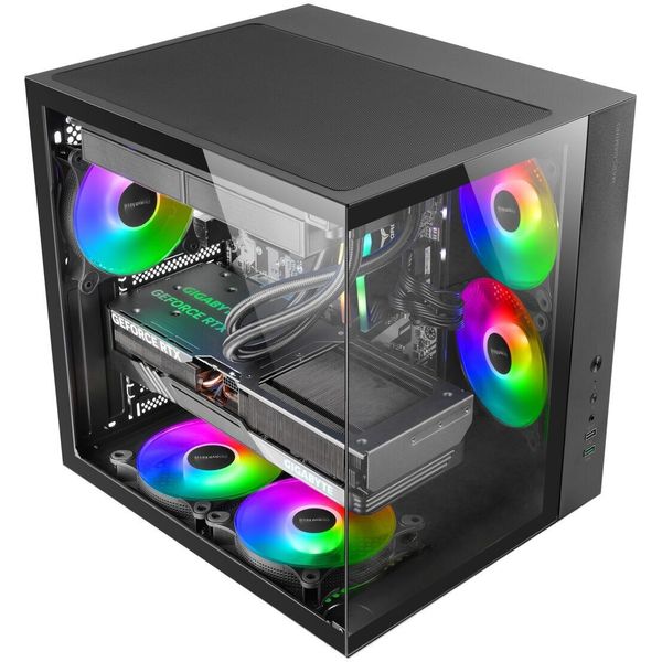 CASE TACENS MARS MCV-ONE FRGB WINDOW MIDI TOWER BLACK
