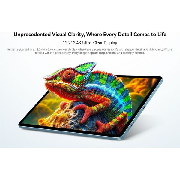 TABLET SET BLACKVIEW 4G OCTACORE 12.2' (8GB+256GB) ANDROID 16 GREY MEGA5-8256-GR