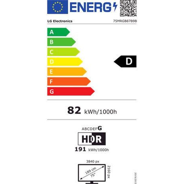 TV LG 75MRGB87B9B 75'' ULTRA HD 4K RGB MINI LED SMART 2026