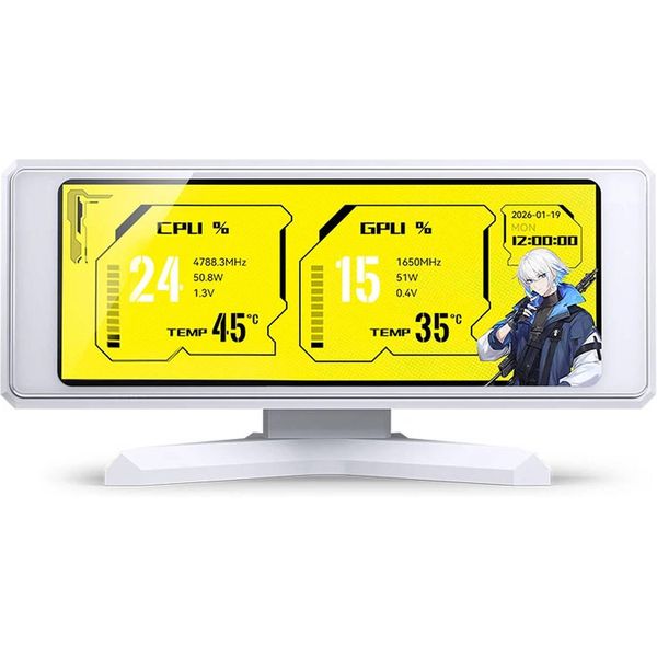 LIAN-LI TFJB-002 JONSBO DS339 3.3' IPS SECONDARY MONITOR FOR THE DESK - WHITE