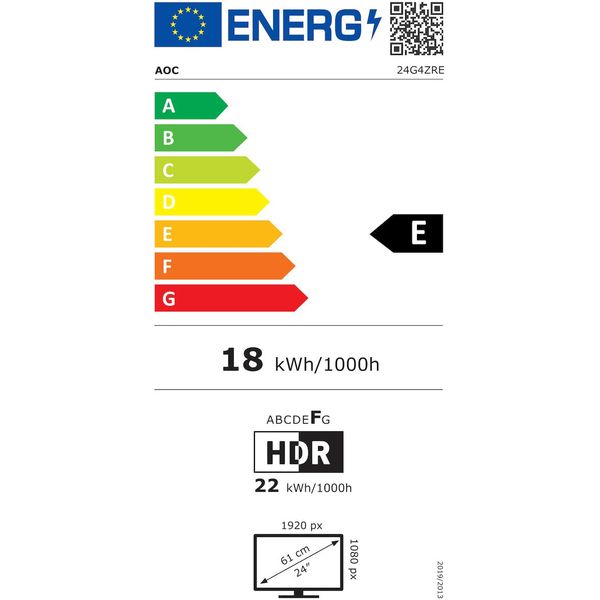 ΟΘΟΝΗ AOC 24G4ZRE 24'' LED 260HZ FHD BLACK