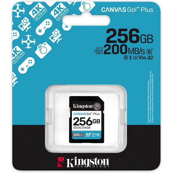 Kingston Canvas Go Plus SDXC Scheda Di Memoria Gen4 200MB/s C10 - Foto 4