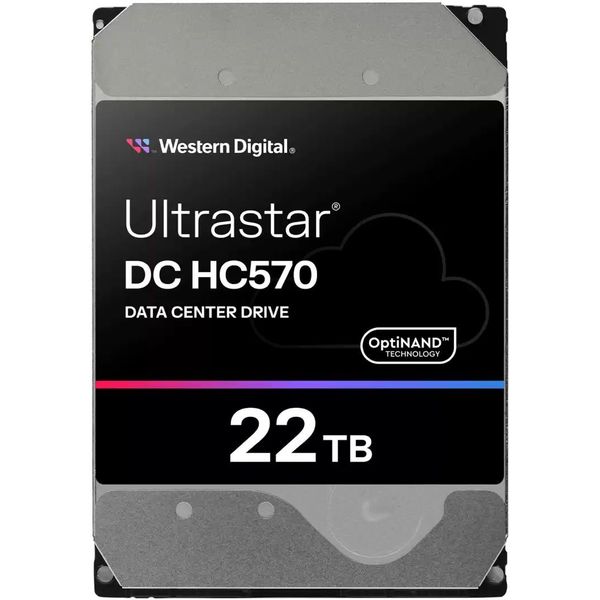 HDD WESTERN DIGITAL ULTRASTAR DC HC570 22TB 7200RPM 512CACHE DATA CENTER 3.5'' SAS 12GB/S 0F48052