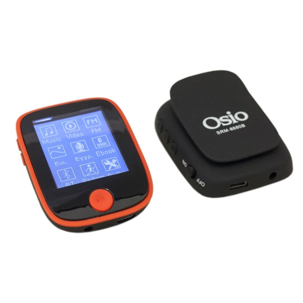 Osio Srm8680r Mp3/video Player 8GB With Bluetooth AND Pedometer RED