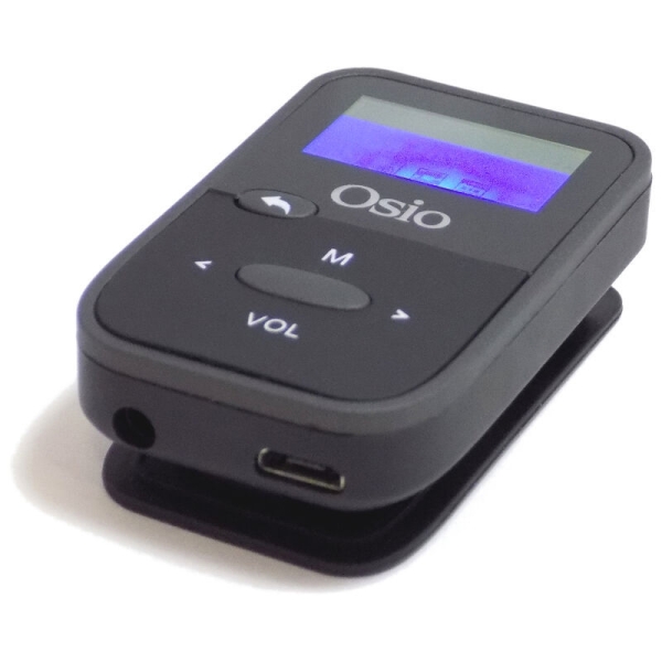 Osio Srm7880bg MP3 Player 8GB With Clip Black Mp3 player (PER.502181)
