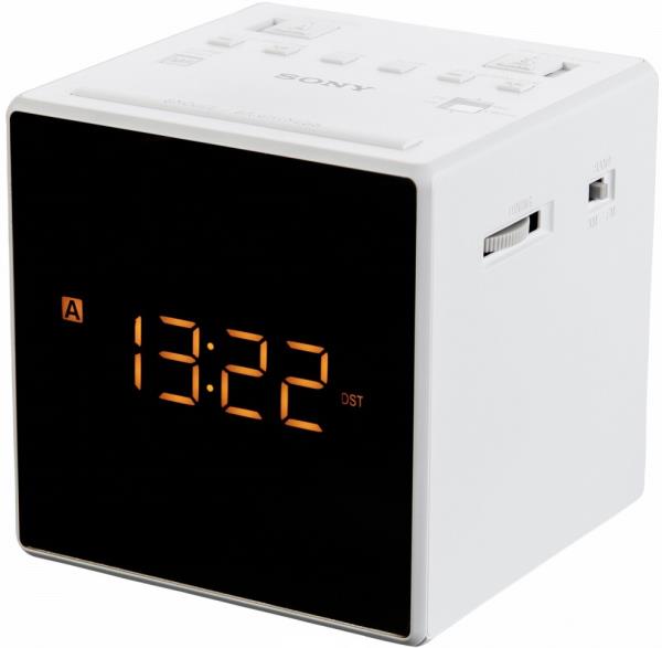 Sony Icfc1tw Radio Alarm Clock With Snooze Function White Radios