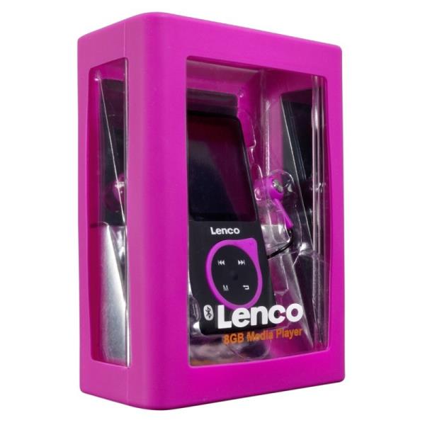 Lenco Xemio767 BT 8GB MP4 Player With Bluetooth Pink Mp3 player (PER