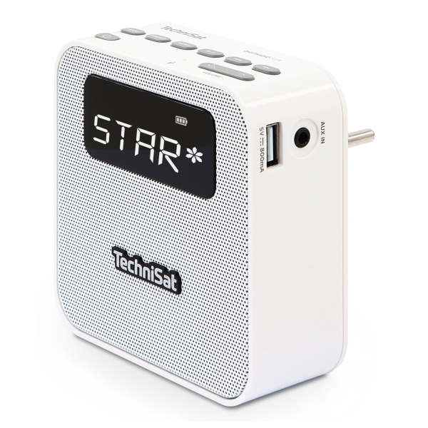 TechniSat DigitRadio 1/Digital De Radio Made In Germany  Petit Portable Pour Les Activites De Plein Air Convient Avec Haut Parleur Oled Dab Fm Memoire Favoris Et Batterie Rouge