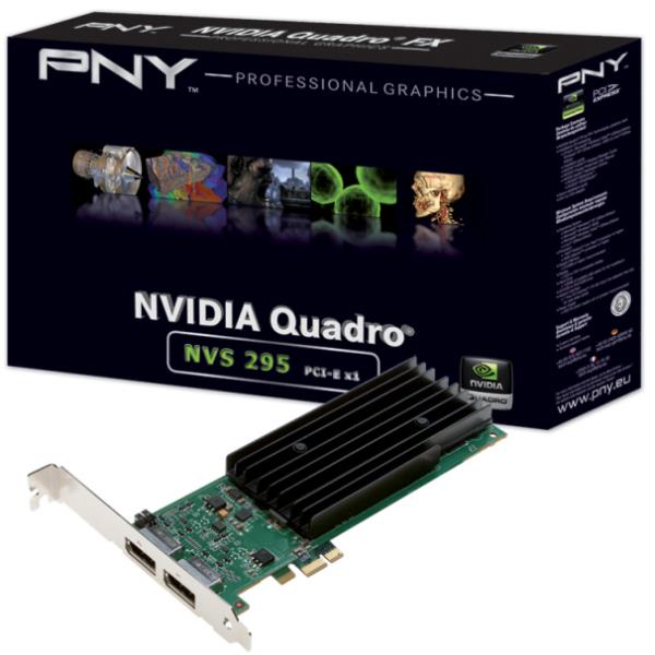 NVIDIA Quadro NVS 295 Carte graphique Quadro NVS 295 PCI Express x16 256 Mo GDDR3 Digital Visual