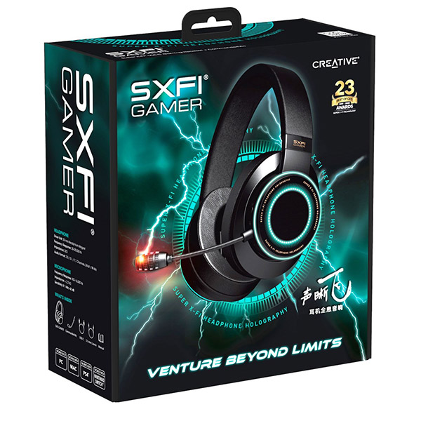 Creative Sxfi Gamer Usb-c Gaming Headset With Super X-fi