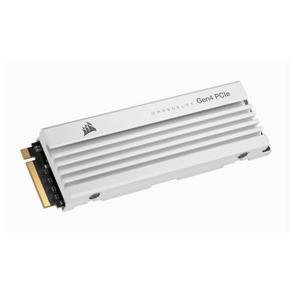 SSD CORSAIR CSSD-F1000GBMP600PLPW MP600 PRO LPX 1TB M.2 NVME PCIE GEN4 X4 WHITE PS5 COMPATIBLE