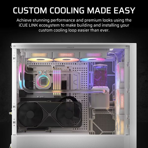 CORSAIR HYDROX XH505I ICUE LINK CUSTOM COOLING KIT (WHITE)