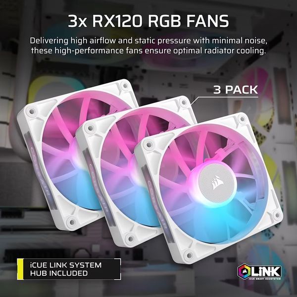 CORSAIR HYDROX XH505I ICUE LINK CUSTOM COOLING KIT (WHITE)