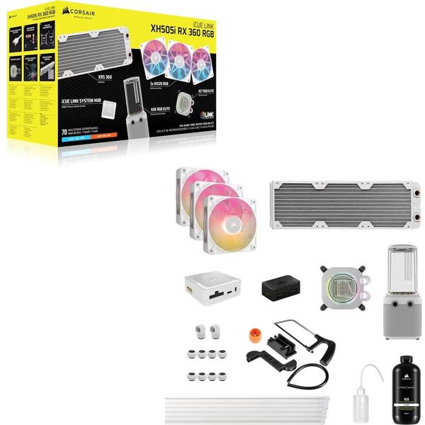 CORSAIR HYDROX XH505I ICUE LINK CUSTOM COOLING KIT (WHITE)