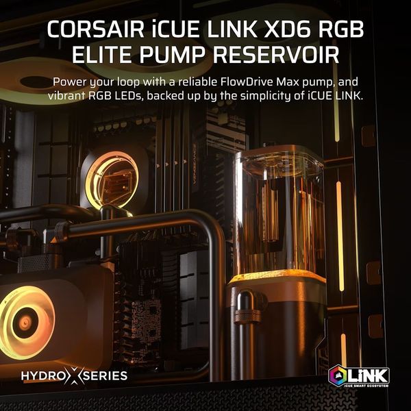 CORSAIR HYDROX PUMP RESERVOIR UNIT XD6 ELITE (BLACK)