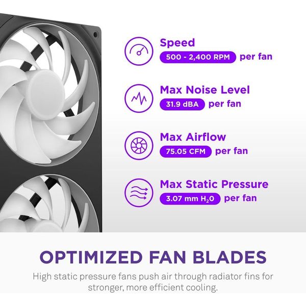 NZXT KRAKEN CORE 360 RGB 360MM RGB AIO LIQUID COOLER RL-KR36C-B1