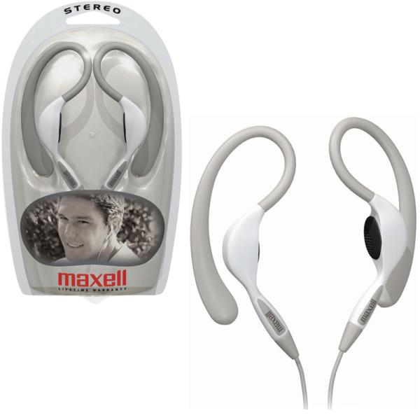 Maxell Eh130 Earhook Headphones White Ακουστικα (PER.569964)