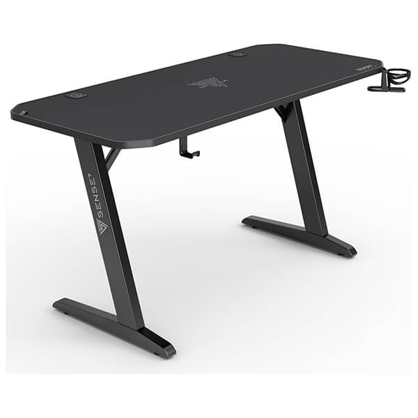 HLFURNIEU 140 x 60 cm Gamingbureau, Ergonomisch Gamerbureau, Gamingtafel van Koolstofvezel