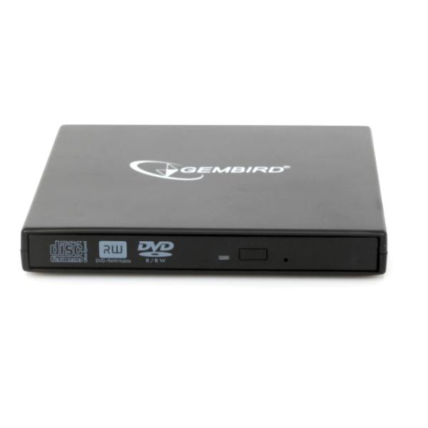 Gembird Dvdusb02 External USB 2.0 DVD Drive Οπτικα μεσα (PER.585375)