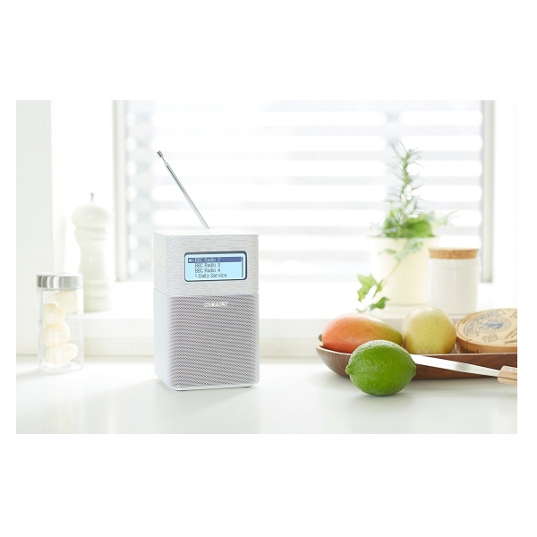 Sony Xdrv1btdw Portable Dab/dab+ Clock Radio Bluetooth White Ρολογια (PER.605355)
