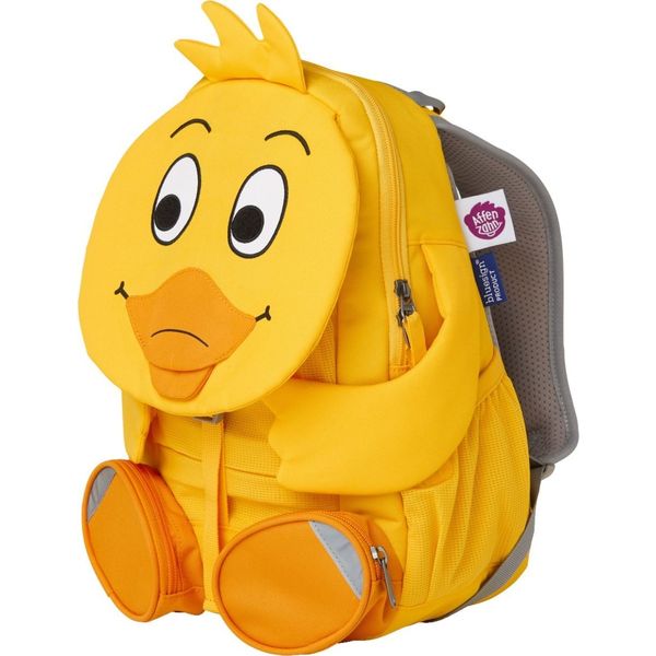 Affenzahn Unisex Kinderrucksack „Wdr Ente“ Für Kindergarten & Vorschule – Mit Reflektoren, Verstellbarem Brustgurt & Namensschild