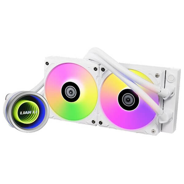 LIAN LI GALAHAD II TRINITY 240 WHITE - AIO GPU LIQUID COOLER WITH ARGB FANS
