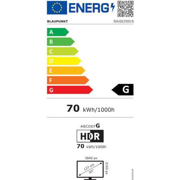 BLAUPUNKT 50'' LED 4K ULTRA HD GOOGLE TV 50UGC5501