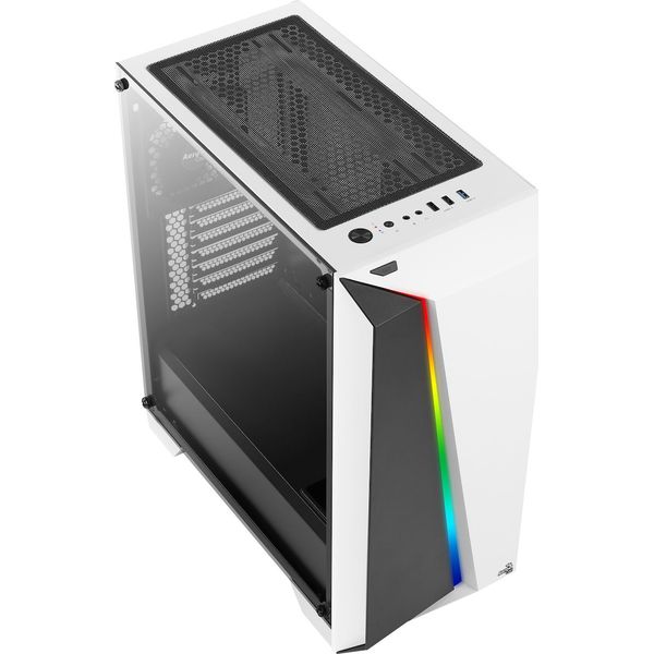 CASE AEROCOOL CYLON-PRO MIDI TOWER TEMPERED GLASS BLACK AND WHITE