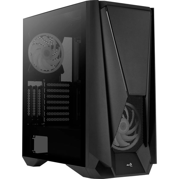 CASE AEROCOOL VISOR-G-BK-V1 MIDI TOWER TEMPERED GLASS BLACK