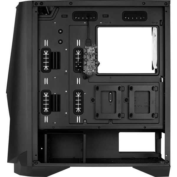 CASE AEROCOOL VISOR-G-BK-V1 MIDI TOWER TEMPERED GLASS BLACK