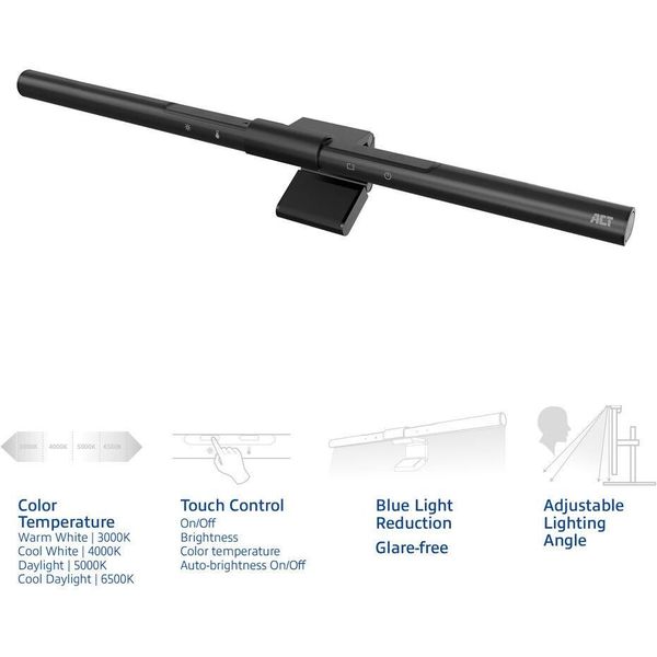 ACT AC8055 ACT DIMMABLE MONITOR LED LIGHT BAR USB POWERED