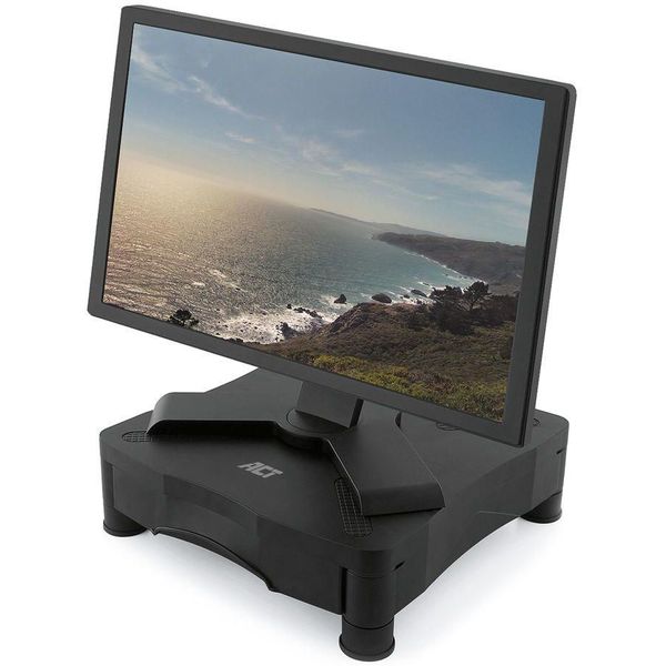 ACT AC8200 MONITOR STAND WITH ONE DRAWER ADJUSTABLE HEIGHT