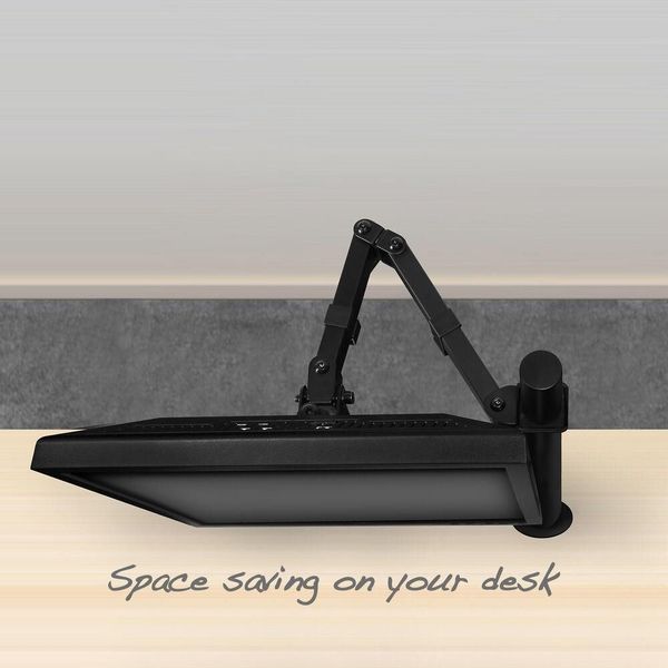 ACT AC8301 SINGLE MONITOR ARM BLACK 10' - 35'