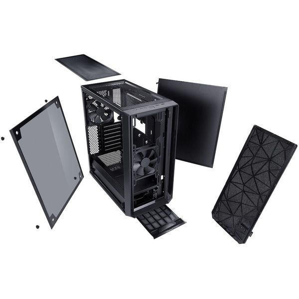 CASE FRACTAL DESIGN MESHIFY C DARK TEMPERED GLASS BLACK