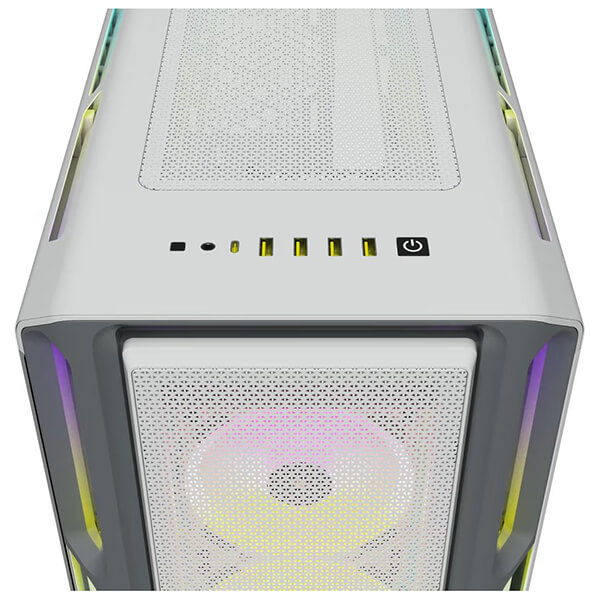Case Corsair 5000t Icue RGB Tempered Glass Midi-tower ATX White ...