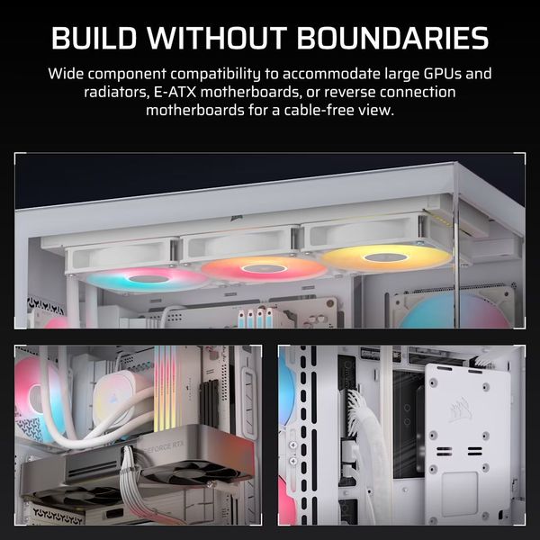 CASE CORSAIR 3500X RS-R ARGB MID-TOWER TEMPERED GLASS WHITE