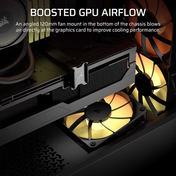 CASE CORSAIR 3200D RS ARGB MID-TOWER TEMPERED GLASS BLACK