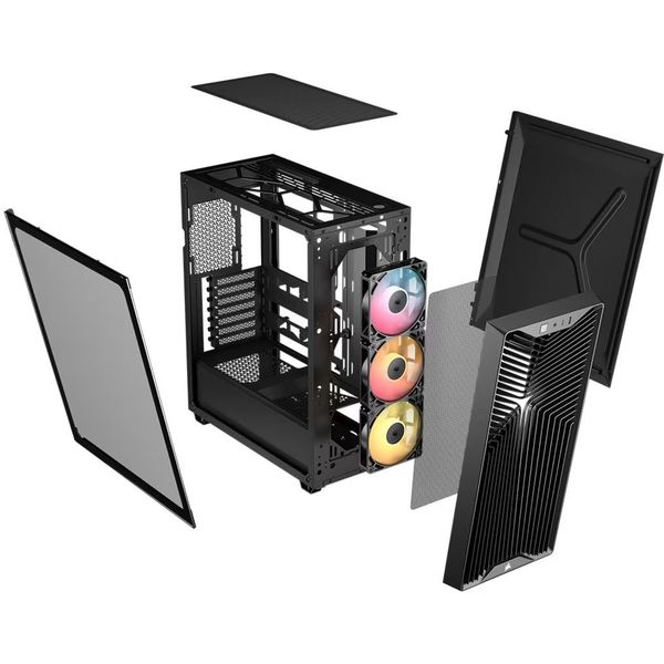 CASE CORSAIR 3200D RS ARGB MID-TOWER TEMPERED GLASS BLACK