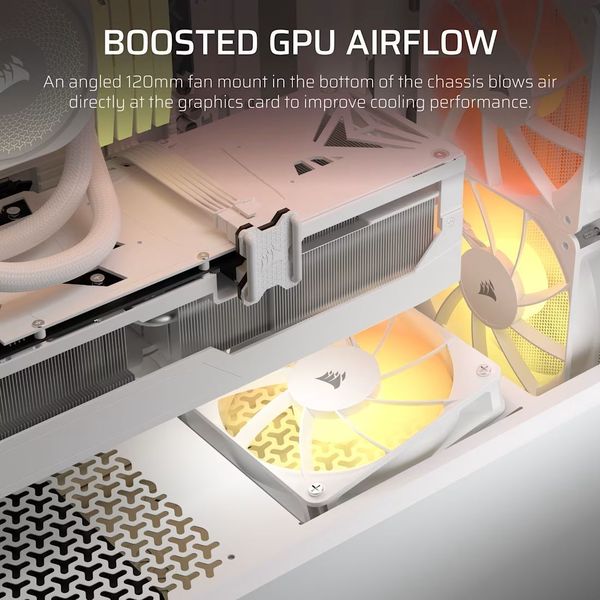 CASE CORSAIR 3200D RS ARGB MID-TOWER TEMPERED GLASS WHITE
