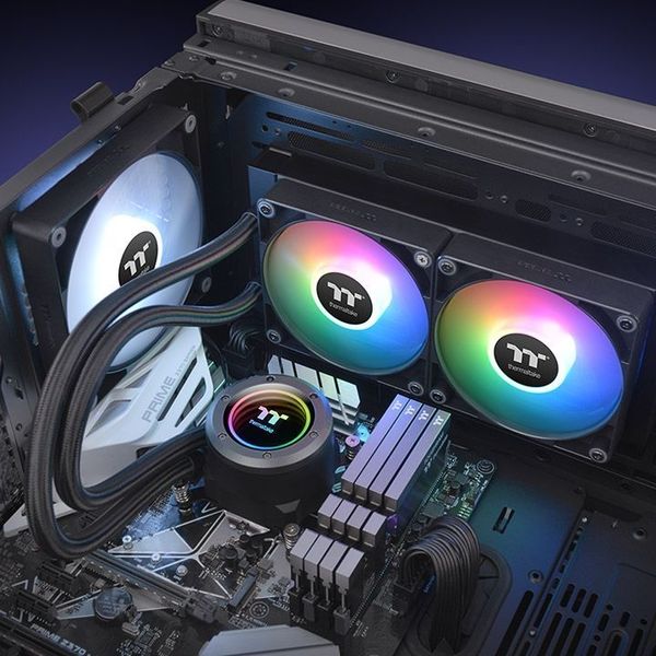 THERMALTAKE TH240 V2 ARGB SYNC AIO 240 LIQUID CPU COOLER BLACK
