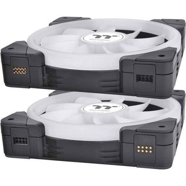 THERMALTAKE SWAFAN EX12 120ΜΜ ARGB SYNC PC COOLING FAN TT PREMIUM EDITION BLACK 3-PACK