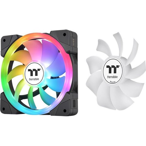 THERMALTAKE SWAFAN EX12 120ΜΜ ARGB SYNC PC COOLING FAN TT PREMIUM EDITION BLACK 3-PACK