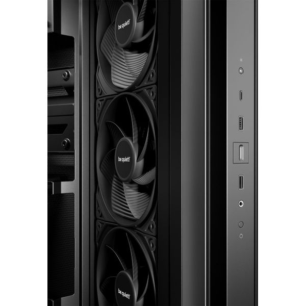 CASE BE QUIET LIGHT BASE 500 TEMPERED GLASS BLACK